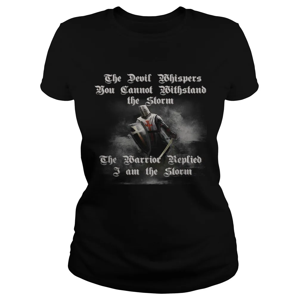 Knights Templar T-shirt Warrior Armor I Am The Storm Women's T-Shirt
Knights Templar T-shirt Warrior Armor I Am The Storm Women's T-Shirt