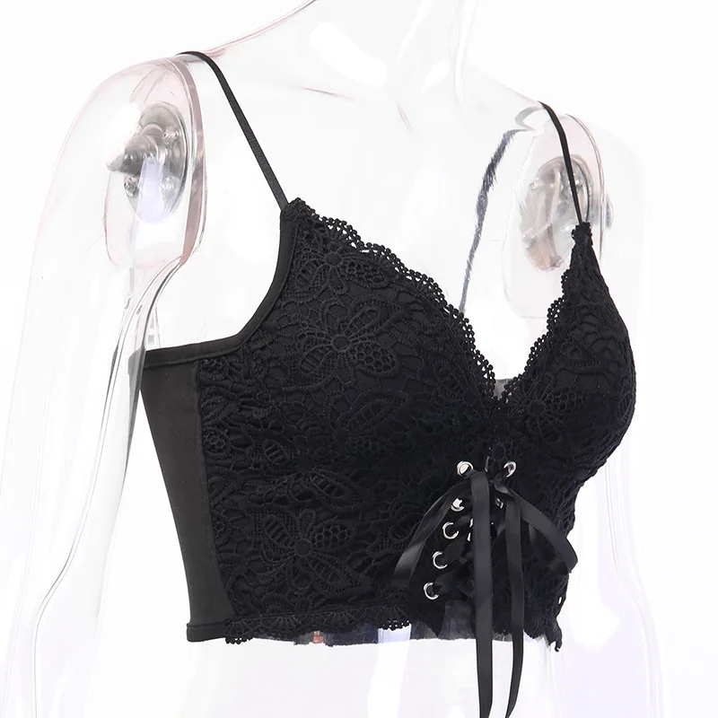 sexy Bandage Lace Women Camis Gothis Punk Spaghetti Straps Black Camis Tank Tops Female Sleeveless Bodycon Tank Top
sexy Bandage Lace Women Camis Gothis Punk Spaghetti Straps Black Camis Tank Tops Female Sleeveless Bodycon Tank Top