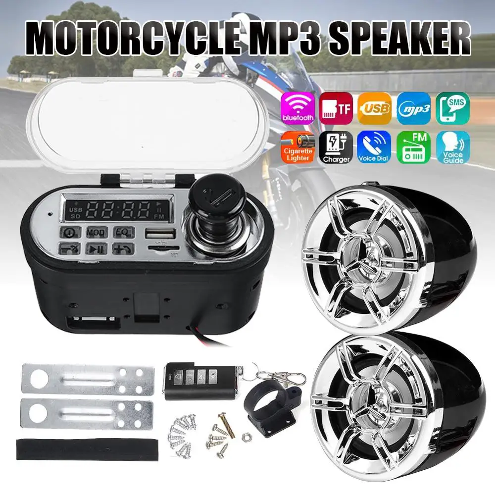 Водонепроницаемая мотоциклетная система сигнализации, 12 В, bluetooth, USB, FM-радио, MP3-плеер
Водонепроницаемая мотоциклетная система сигнализации, 12 В, bluetooth, USB, FM-радио, MP3-плеер