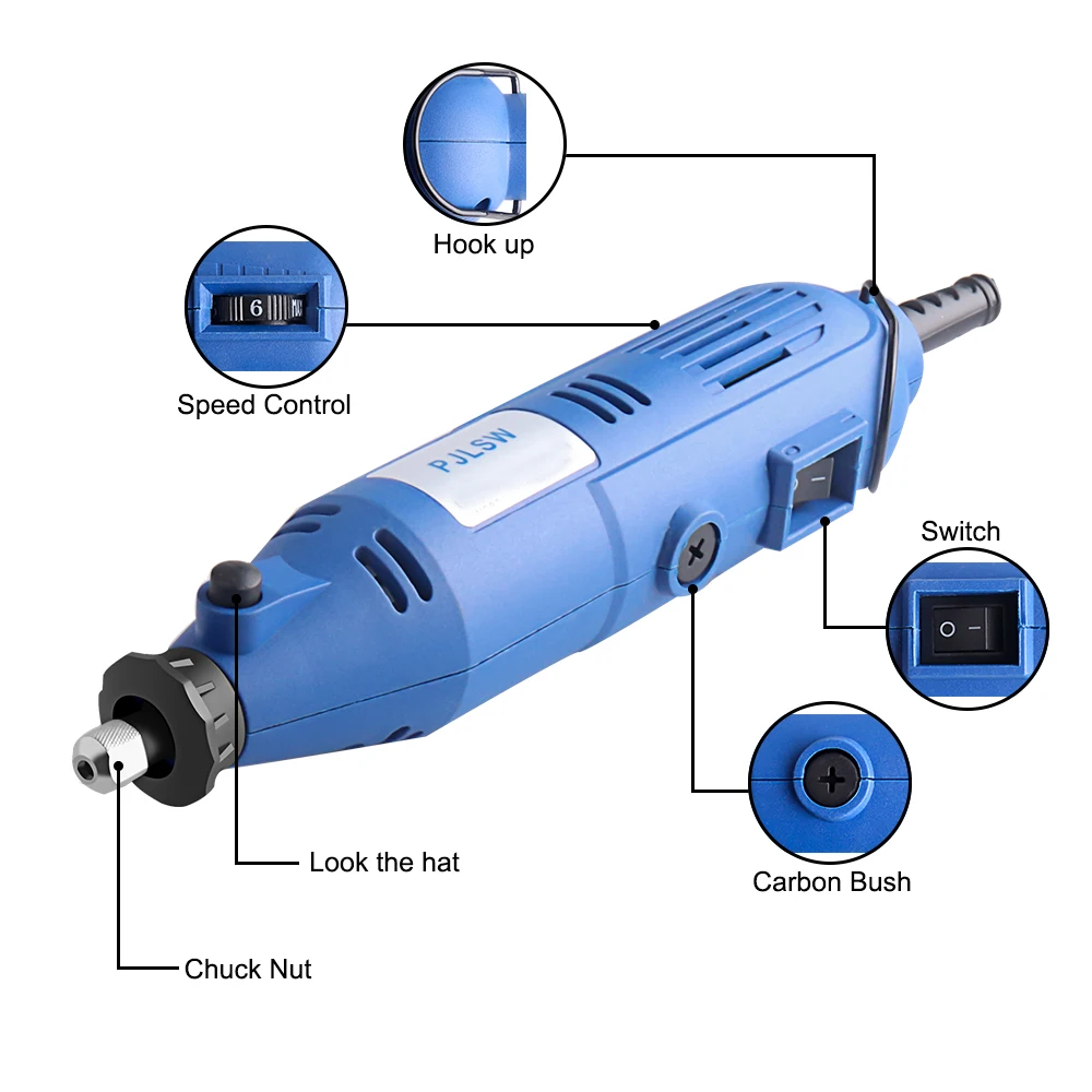 130W and 180W EU US Electric Mini Drill engraver Variable Speed Rotary with Flexible Shaft Accessories Power Tools for Dremel |