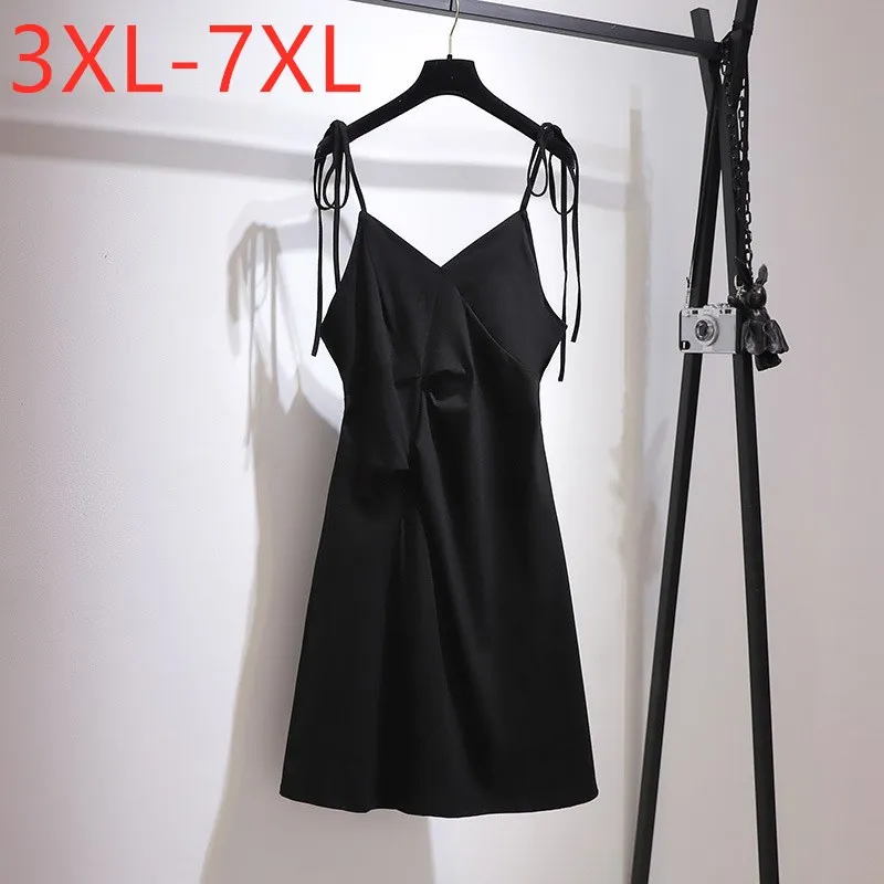 New 2021 French Summer Plus Size Slip Dress For Women Large Sleeveless Slim Black Cotton Camisole Mini Dress 3XL 4XL 5XL 6XL 7XL
New 2021 French Summer Plus Size Slip Dress For Women Large Sleeveless Slim Black Cotton Camisole Mini Dress 3XL 4XL 5XL 6XL 7XL