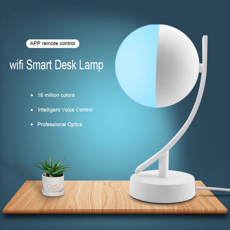 RGB LED Desk Lamps 7W Smart Voice WiFi Control App Remote16 Million Color Bedroom Table Night Lights Work With Alexa Google Home
RGB LED Desk Lamps 7W Smart Voice WiFi Control App Remote16 Million Color Bedroom Table Night Lights Work With Alexa Google Home