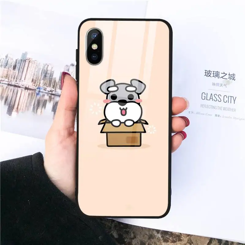 Cartoon schnauzer dog Phone Case Tempered glass For iphone 11 12 PRO MAX X XS XR 5C 6 6S 7 8 plus
Cartoon schnauzer dog Phone Case Tempered glass For iphone 11 12 PRO MAX X XS XR 5C 6 6S 7 8 plus