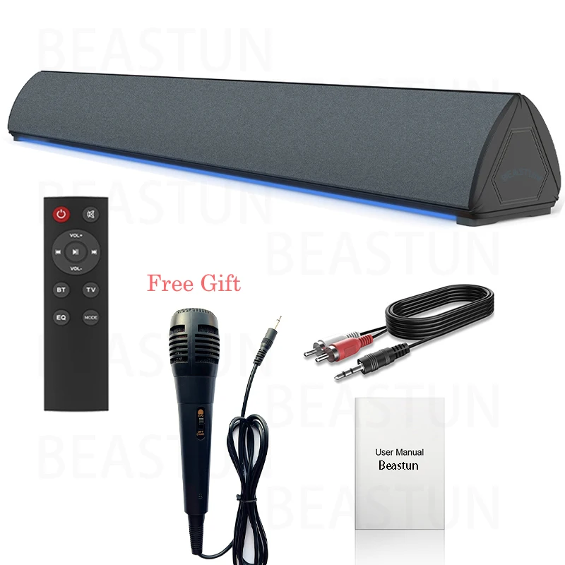 Bluetooth Wireless Speaker RGB Soundbar with Family Karaoke Microphone Home Theater System 3D Sound Bar Speakers for TV/Phone/PC
Bluetooth Wireless Speaker RGB Soundbar with Family Karaoke Microphone Home Theater System 3D Sound Bar Speakers for TV/Phone/PC