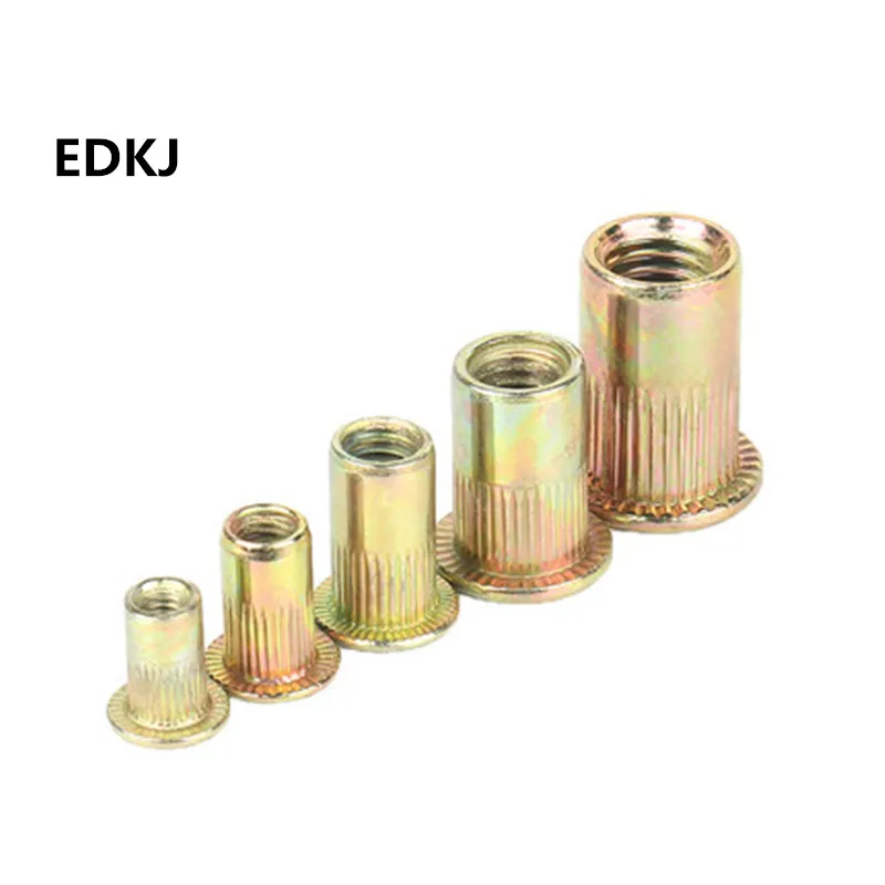 10/20/50pcs M3 M4 M5 M6 M8 M10 M12 Flat-head rivet nut Zinc Plated Carbon Steel Knurled Nuts Rivnut Flat Head Threaded Cap
10/20/50pcs M3 M4 M5 M6 M8 M10 M12 Flat-head rivet nut Zinc Plated Carbon Steel Knurled Nuts Rivnut Flat Head Threaded Cap