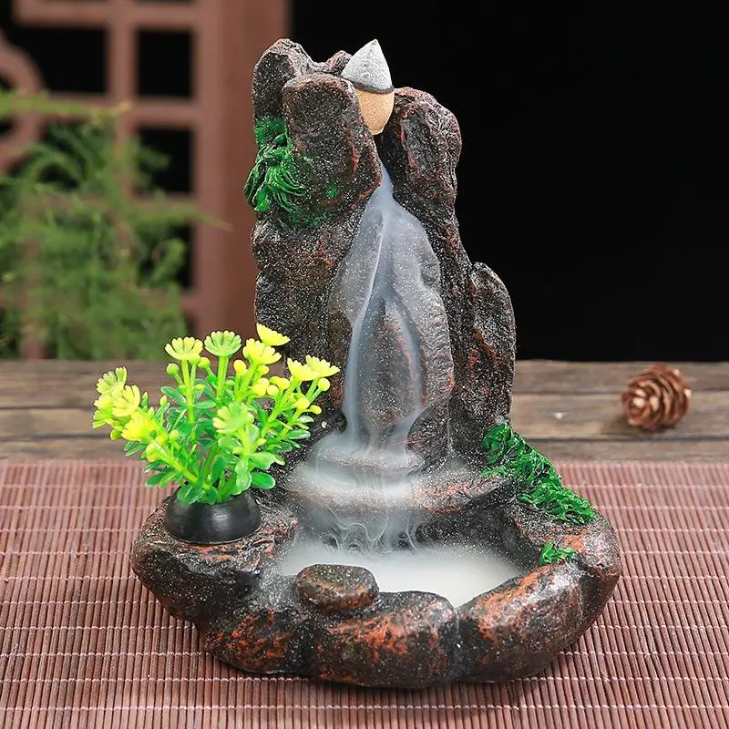 Resin Backflow Incense Burner Smoke Waterfall Incense Sticks Holder Home Decor +20 Incense Cone Aromatherapy Censer Home Decor
Resin Backflow Incense Burner Smoke Waterfall Incense Sticks Holder Home Decor +20 Incense Cone Aromatherapy Censer Home Decor