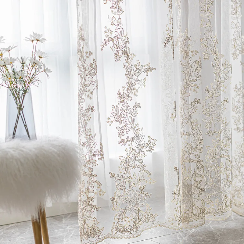 European Gold Silk Thread Embroidery Lace Tulle Curtain For Living Room Bedroom Window Luxury Rope Embroidery Matching yarn#4
European Gold Silk Thread Embroidery Lace Tulle Curtain For Living Room Bedroom Window Luxury Rope Embroidery Matching yarn#4