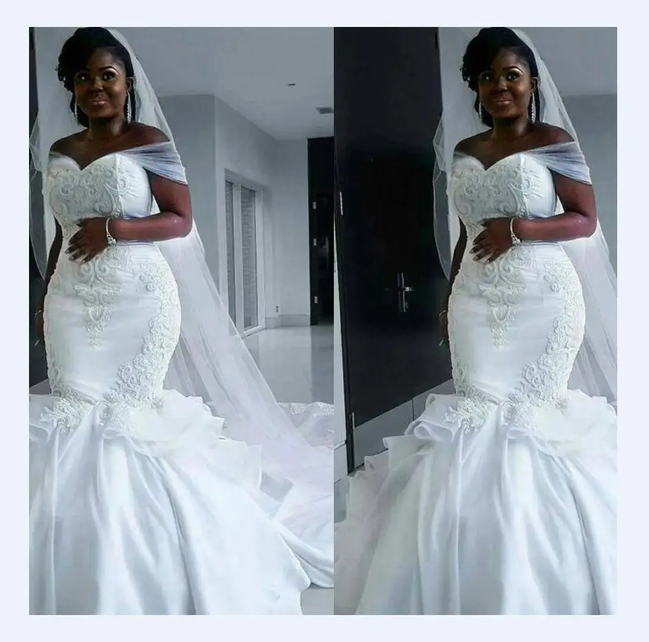 Mermaid off the shoulder lace wedding dress bridal party sweetheart sexy wedding dress bridal ball gown Bride Dresses
Mermaid off the shoulder lace wedding dress bridal party sweetheart sexy wedding dress bridal ball gown Bride Dresses