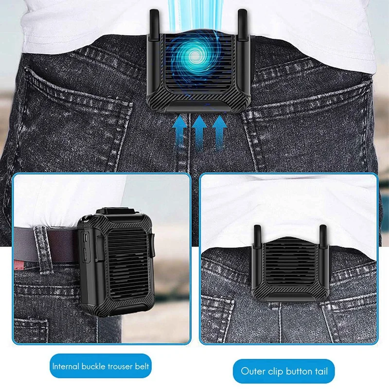 Waist Hanging Fan, USB Charging Mini Fan Portable Hanging Neck Mobile Waist Hanging Small Portable Wireless Waist Fan
Waist Hanging Fan, USB Charging Mini Fan Portable Hanging Neck Mobile Waist Hanging Small Portable Wireless Waist Fan