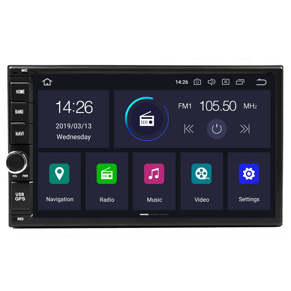7 "PX5 4 Гб ОЗУ 64 ПЗУ 8 ядер Универсальный 2Din автомобильный Android 10 радио плеер IPS