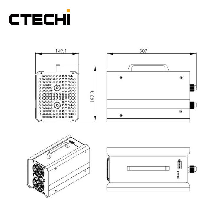 High efficiency full intelligent charger for EV,Electric forklifts, Electric boat
High efficiency full intelligent charger for EV,Electric forklifts, Electric boat