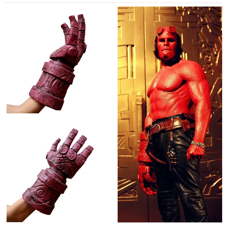 Перчатки для косплея Hellboy Anung Un Rama латексные рукавицы правшей детей и взрослых
