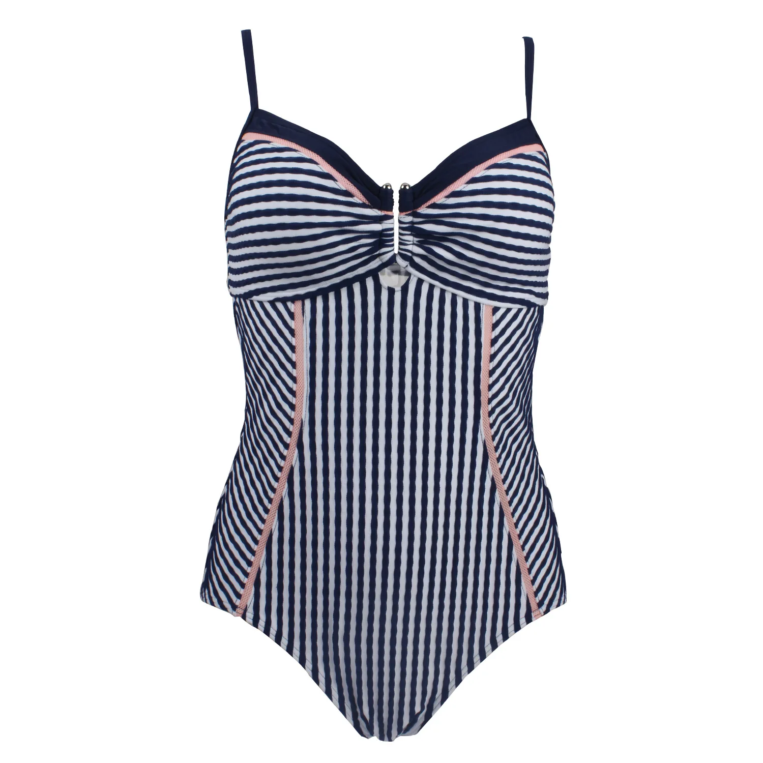 Back button sexy large size triangle one-piece swimsuit ladies double shoulder halter striped swimsuit
Back button sexy large size triangle one-piece swimsuit ladies double shoulder halter striped swimsuit