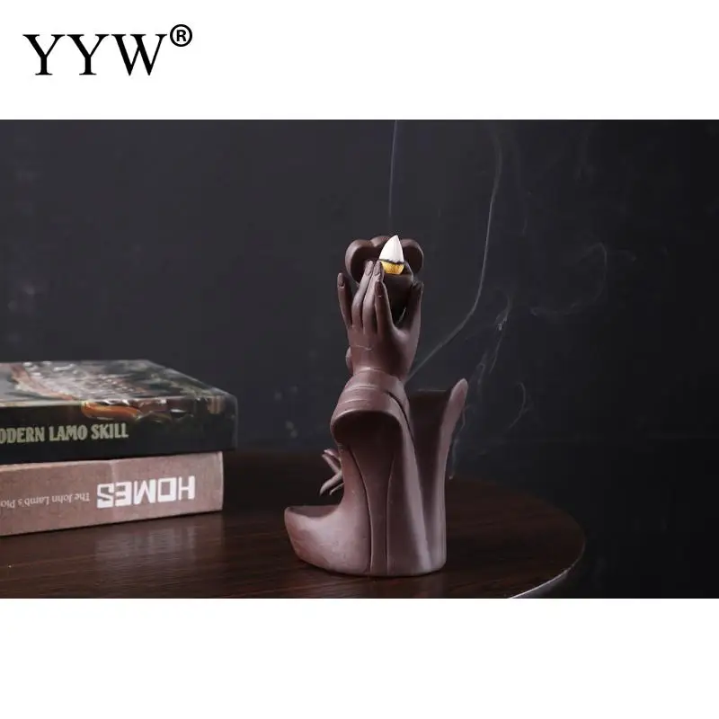 New Buddhist Backflow Incense Burner Buddha Hand Waterfall Incense Burner Lotus Holder Stove Censer Ceramic Aroma Burner Decor
New Buddhist Backflow Incense Burner Buddha Hand Waterfall Incense Burner Lotus Holder Stove Censer Ceramic Aroma Burner Decor