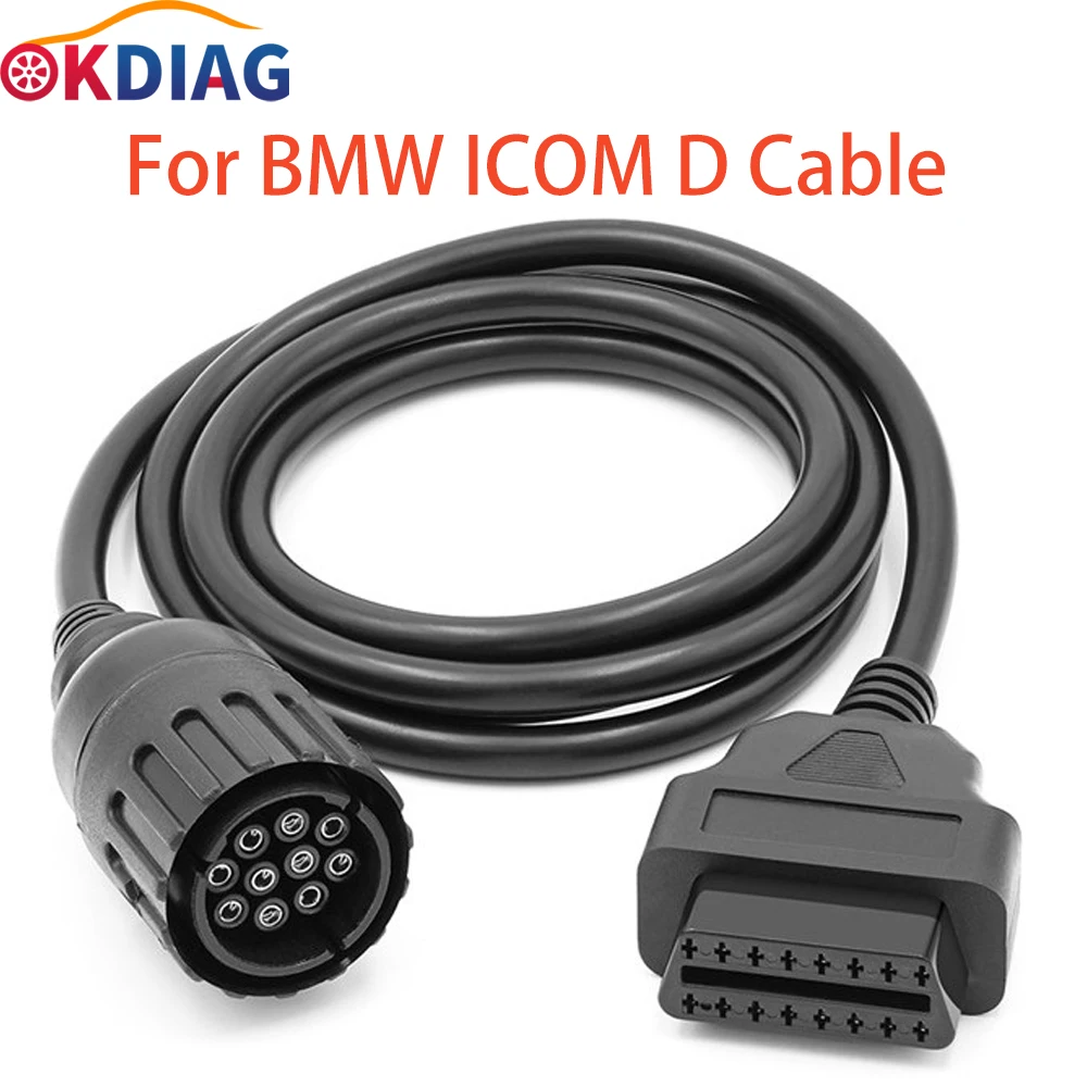 

For BMW ICOM D Cable ICOM-D Motorcycles Motobikes 10 Pin Adaptor 10Pin To 16Pin OBD2 OBDII Diagnostic Cable I-COM A2 tool cables