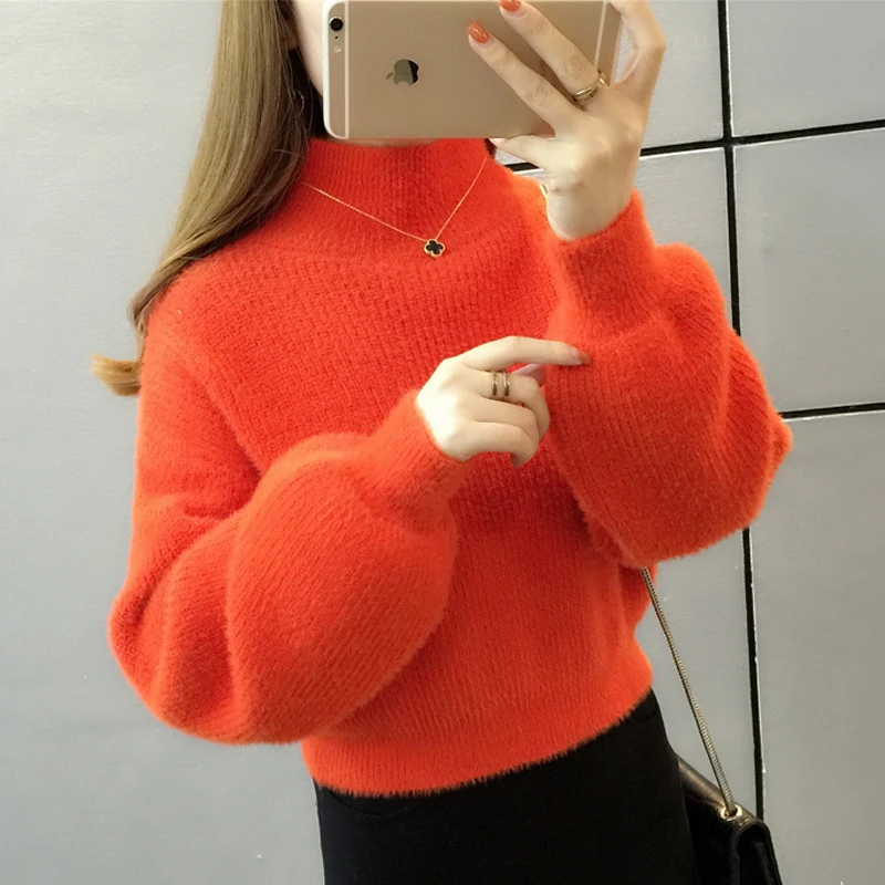 Cashmere Sweater Women Turtleneck Cropped Sweater Knitted Oversized Woman Sweaters Pullover Long Sleeve Crop Top 2022 Korean New
Cashmere Sweater Women Turtleneck Cropped Sweater Knitted Oversized Woman Sweaters Pullover Long Sleeve Crop Top 2022 Korean New