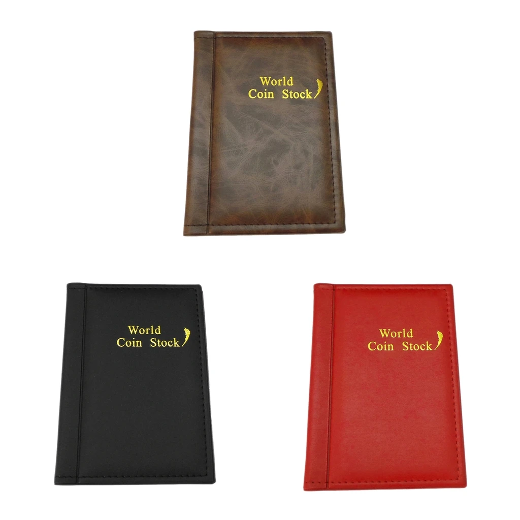 Coin Collecting Album - 120 Pockets for Coin Holder - Vintage Leather Book to Display and Organizer for Collectors
Coin Collecting Album - 120 Pockets for Coin Holder - Vintage Leather Book to Display and Organizer for Collectors