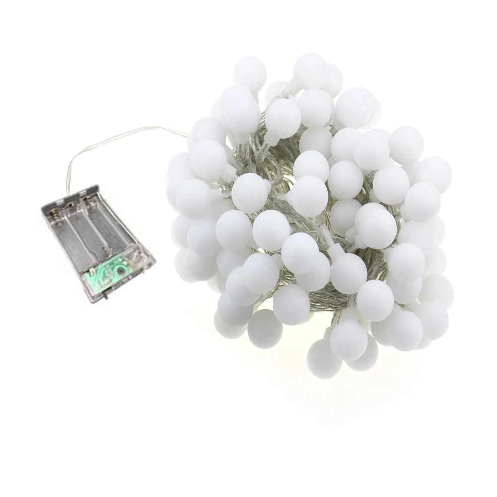 3M/6M/10M Ball LED String Light 20LED 40LED 80LED Chain Fairy Lights Holiday Christmas Wedding Outdoor Decor Battery Operated
3M/6M/10M Ball LED String Light 20LED 40LED 80LED Chain Fairy Lights Holiday Christmas Wedding Outdoor Decor Battery Operated