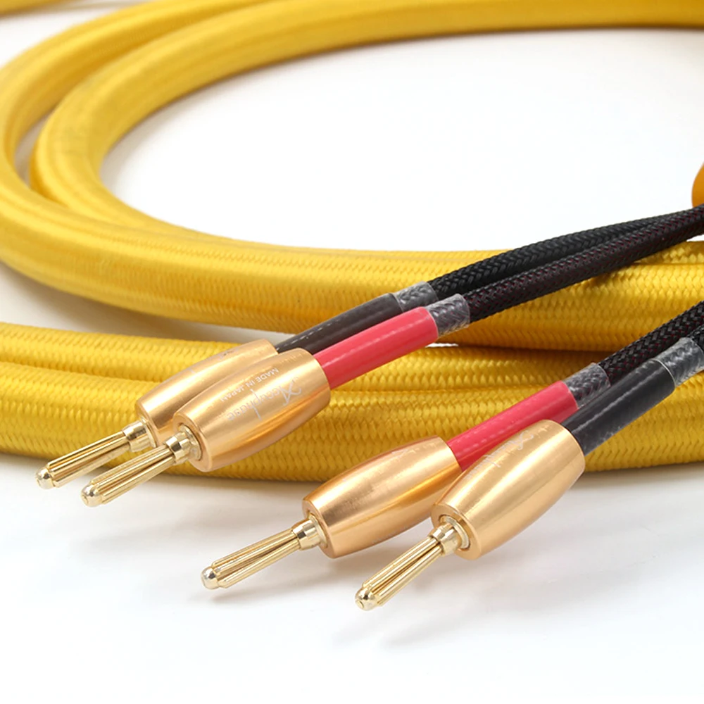 Pair Accuphase audio speaker cable, hifi loudspeaker cable,wire with 24k Gold plated banana plug
Pair Accuphase audio speaker cable, hifi loudspeaker cable,wire with 24k Gold plated banana plug