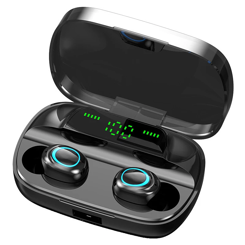 S11 TWS Bluetooth гарнитура 5 0 Беспроводной двухрядным расположением выводов уха