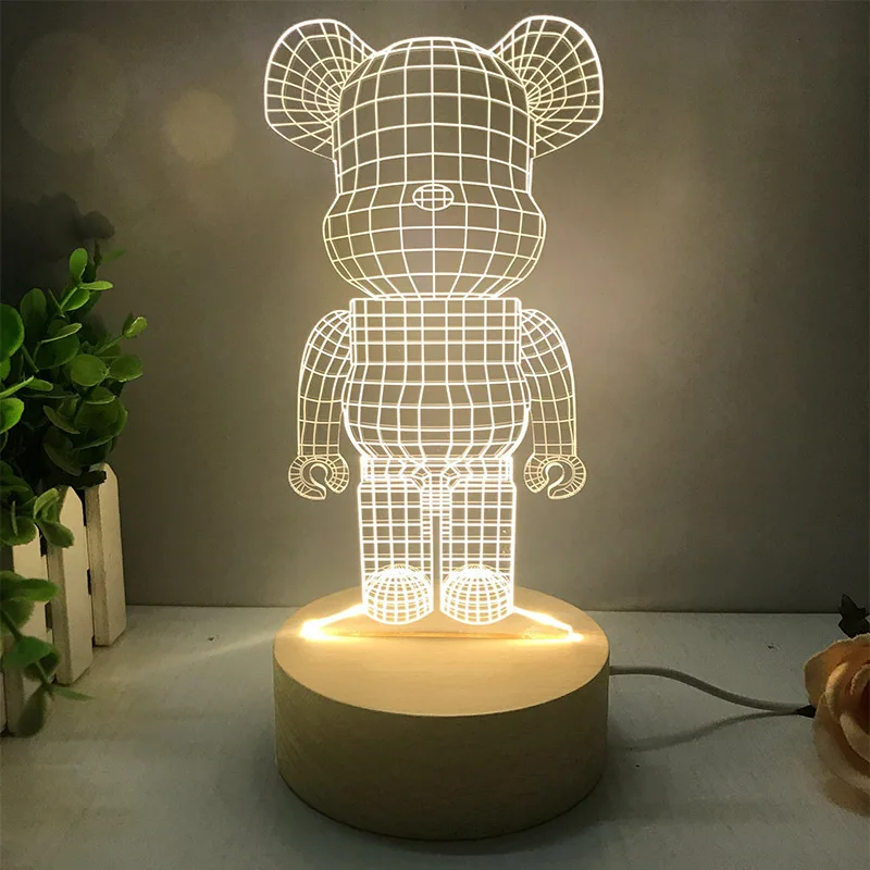 Violent Bear Decoration Creative Three-dimensional Model Lamp Bearbrick Building Blocks Bear Tide Play Doll Hand-made Gift
Violent Bear Decoration Creative Three-dimensional Model Lamp Bearbrick Building Blocks Bear Tide Play Doll Hand-made Gift