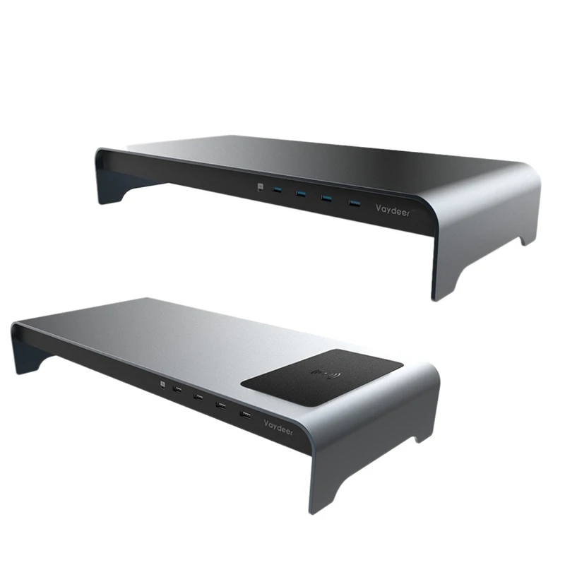 Vaydeer Aluminum Monitor Stand Desktop Display Riser Bracket Organizer with 4 USB Ports for Computer/Laptop
Vaydeer Aluminum Monitor Stand Desktop Display Riser Bracket Organizer with 4 USB Ports for Computer/Laptop
