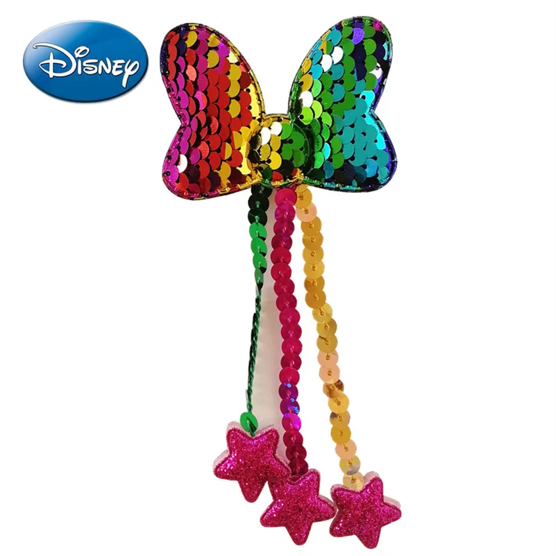 Disney Mickey Mouse Girly headdress Children's Cute Cartoon Sequin Hairpin Bowknot Tassel Girl Hair Accessories Headdress
Disney Mickey Mouse Girly headdress Children's Cute Cartoon Sequin Hairpin Bowknot Tassel Girl Hair Accessories Headdress