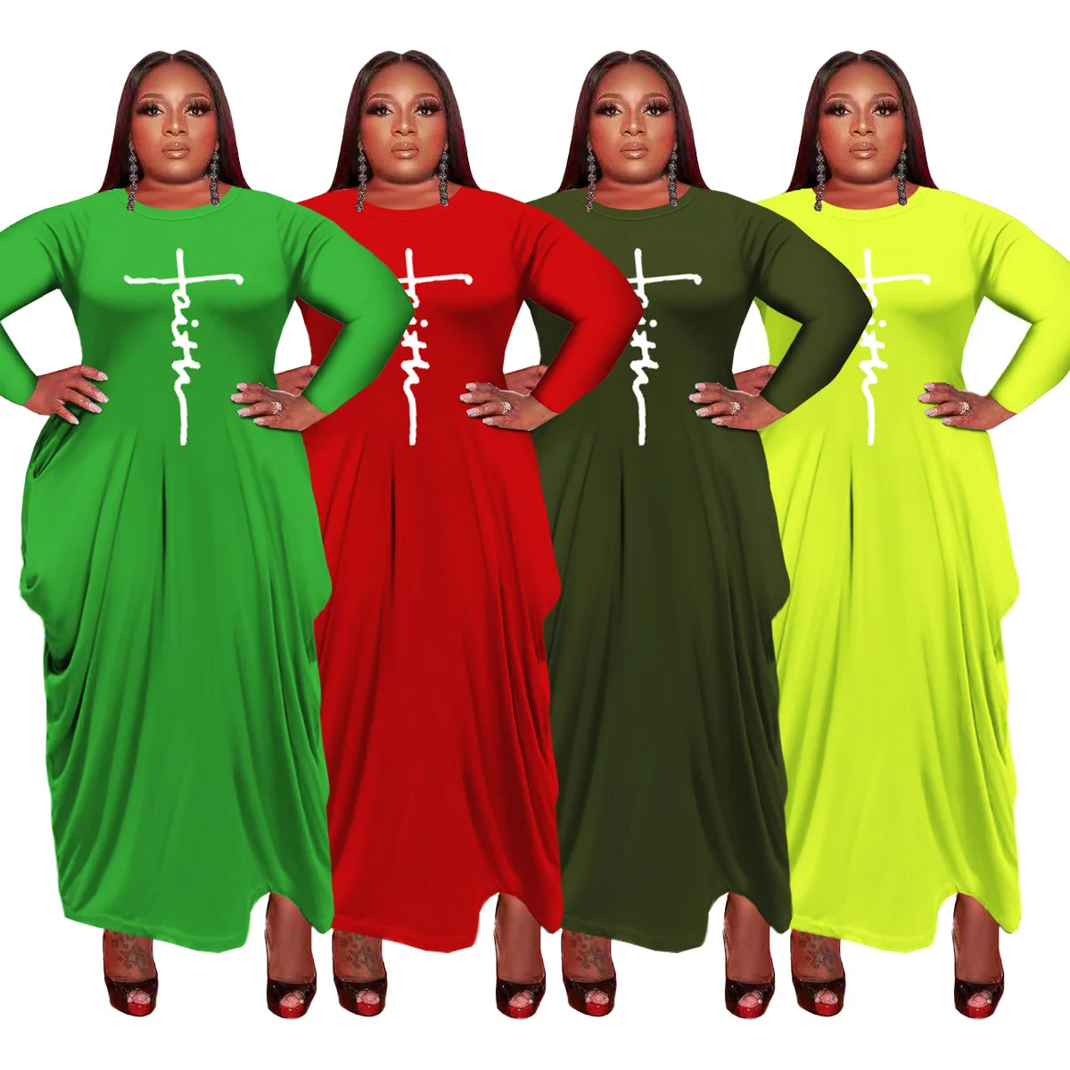 Autumn Winter Women Letter Printed Dress Long Sleeve Pockets Plus Size Dresses Solid Casual Loose Fall Clothing
Autumn Winter Women Letter Printed Dress Long Sleeve Pockets Plus Size Dresses Solid Casual Loose Fall Clothing