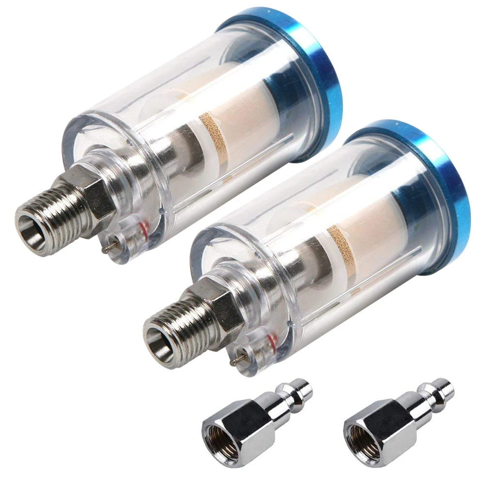 Oil Water Separator Inline Air Hose Filter Moisture Trap For Compressor Spray Paint Gun With 2 Connectors Suction Card 2PCS
Oil Water Separator Inline Air Hose Filter Moisture Trap For Compressor Spray Paint Gun With 2 Connectors Suction Card 2PCS