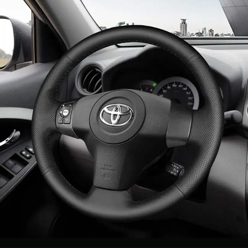 DIY Hand-Stitched Suede Leather Car Steering Wheel Cover for Toyota RAV4 Won and Wildlander Interior Auto Accessories
DIY Hand-Stitched Suede Leather Car Steering Wheel Cover for Toyota RAV4 Won and Wildlander Interior Auto Accessories