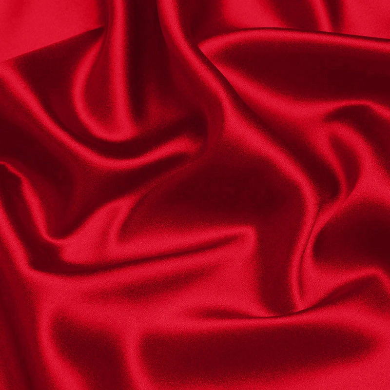

16MM 100% Pure Silk Fabric Solid Color Charmeuse Fabrics For DIY Sewing Width 113cm Natural Mulberry Silk 1 Yard