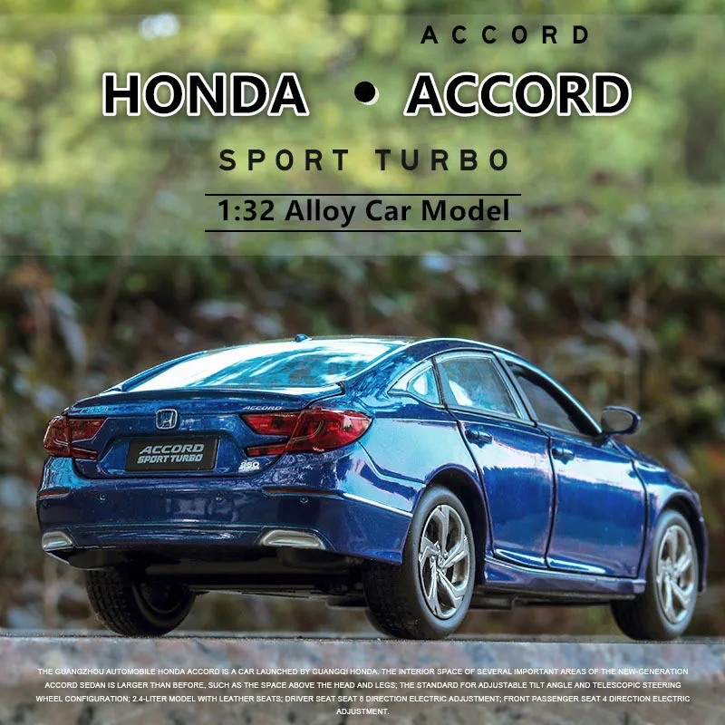 1:32 Honda Accord литой металлический автомобиль из сплава миниатюрная коллекция модели