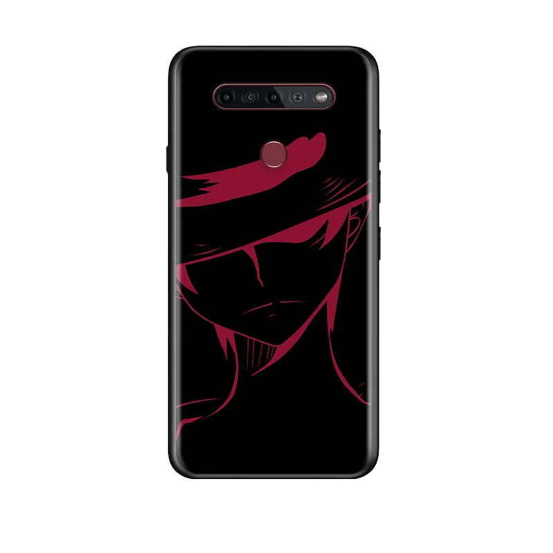 Аниме One Piece Luffy чехол для телефона LG K92 K22 K71 K61 K51S K41S K50S Q60 V60 V50S V50 V40 V30 G8 G8X G8S ThinQ Black