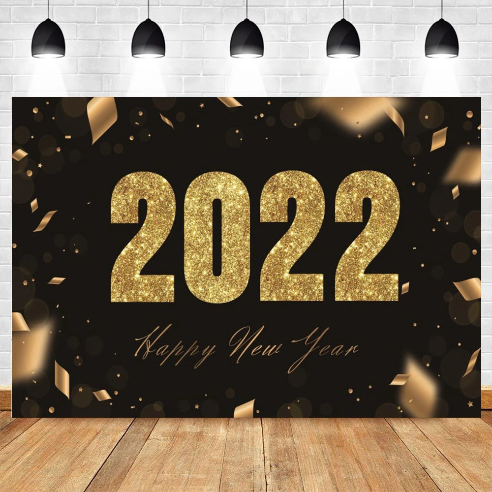 2022 Happy New Year Party Decor Backdrop Photographic Gold Glitter Dot Baby Portrait Background Photography For Photos Studio 
2022 Happy New Year Party Decor Backdrop Photographic Gold Glitter Dot Baby Portrait Background Photography For Photos Studio