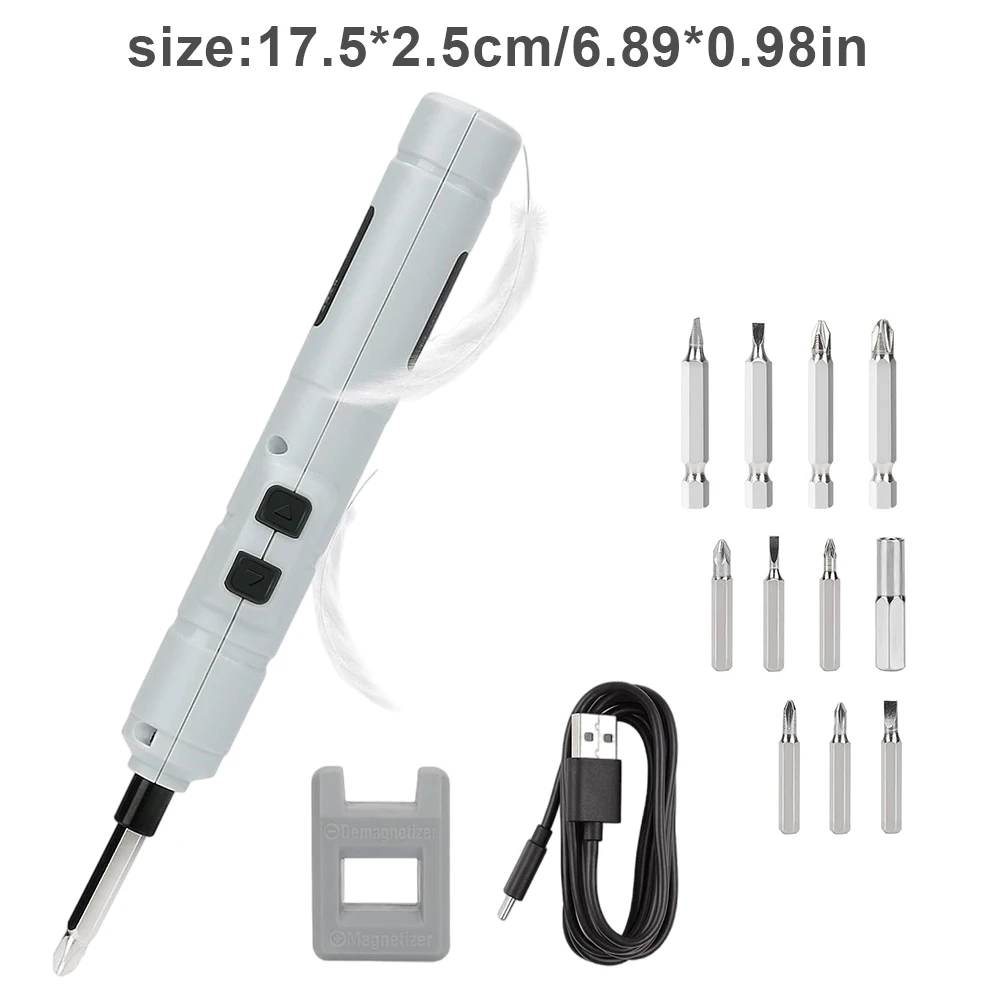 Electric Screwdriver Cordless Rechargeable 3.6V Mini Portable Pen Screw Driver With Bits For Computers Household Appliances
Electric Screwdriver Cordless Rechargeable 3.6V Mini Portable Pen Screw Driver With Bits For Computers Household Appliances