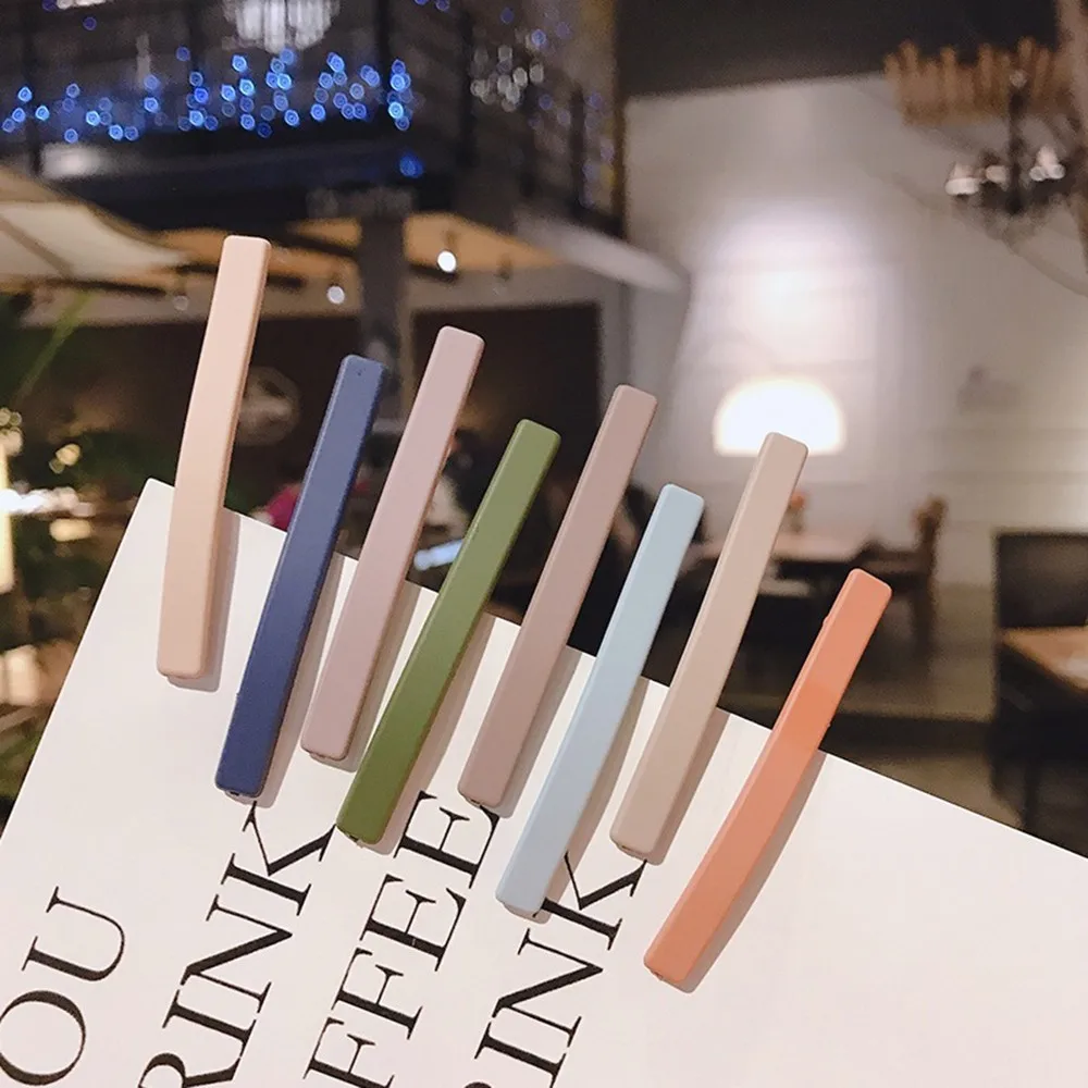 1PCS Candy Colors Hair Clips Women Korean Fashional Simple Clip Hairpin Headdress Bb Clip Hairpin Colorful Matte Barrette Hair
1PCS Candy Colors Hair Clips Women Korean Fashional Simple Clip Hairpin Headdress Bb Clip Hairpin Colorful Matte Barrette Hair
