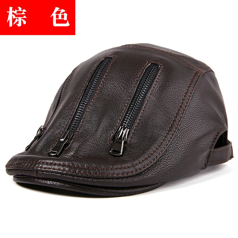 2021 men's single thin goatskin forward hat youth leather hat spring autumn cap for middle-aged elderly people gorras de béisbol
2021 men's single thin goatskin forward hat youth leather hat spring autumn cap for middle-aged elderly people gorras de béisbol
