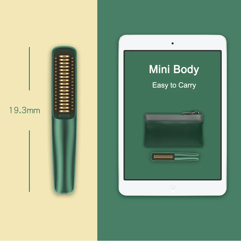 Corldless Battery USB Rechargeable Straighting Brush Hot Comb Straightener Hair Brush Mini Portable Women Men Hair Beard Tool
Corldless Battery USB Rechargeable Straighting Brush Hot Comb Straightener Hair Brush Mini Portable Women Men Hair Beard Tool