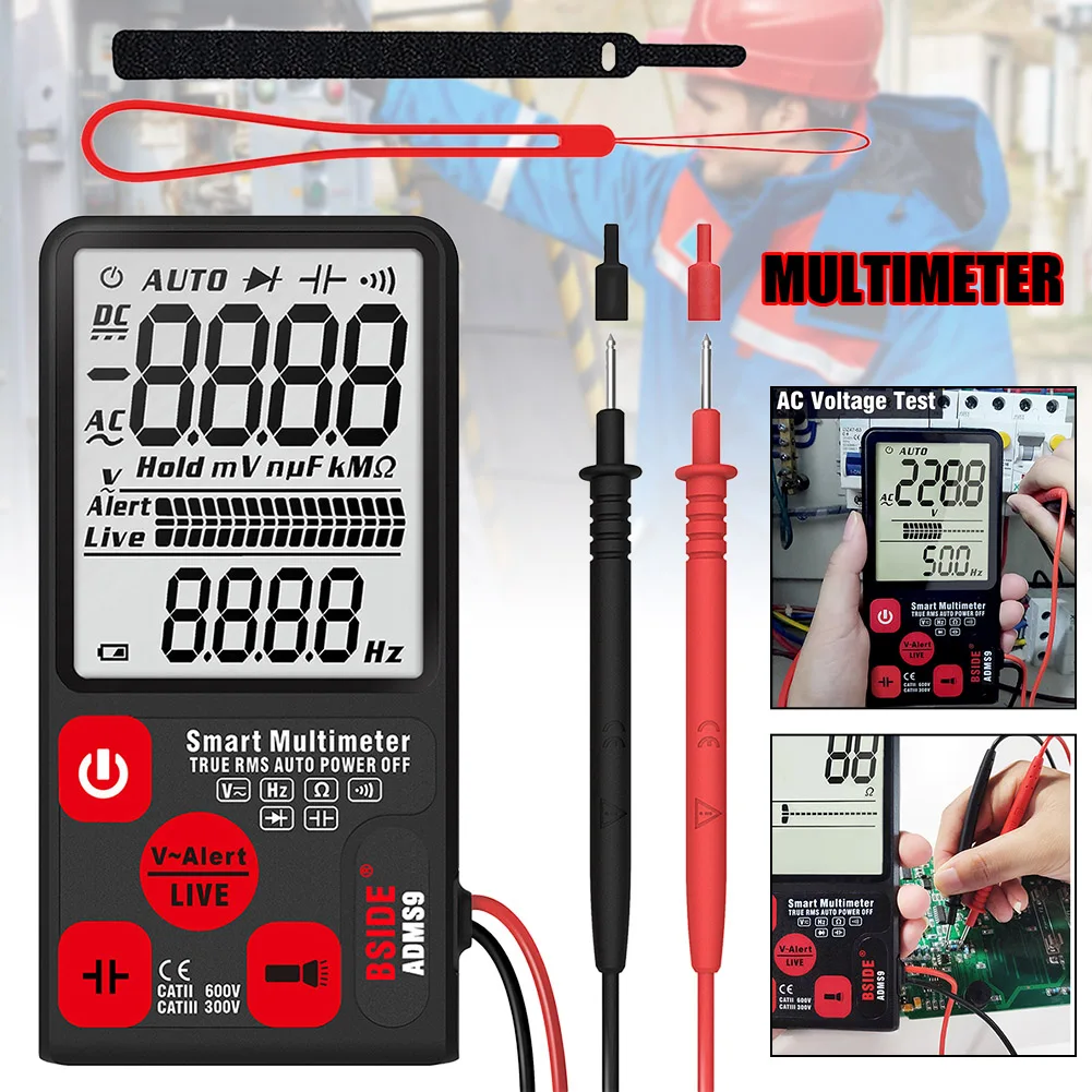 Smart Auto Digital Multimeter 3.5inch Large Screen Display Voltage Resistance Tool ADMS9 OCT998
Smart Auto Digital Multimeter 3.5inch Large Screen Display Voltage Resistance Tool ADMS9 OCT998