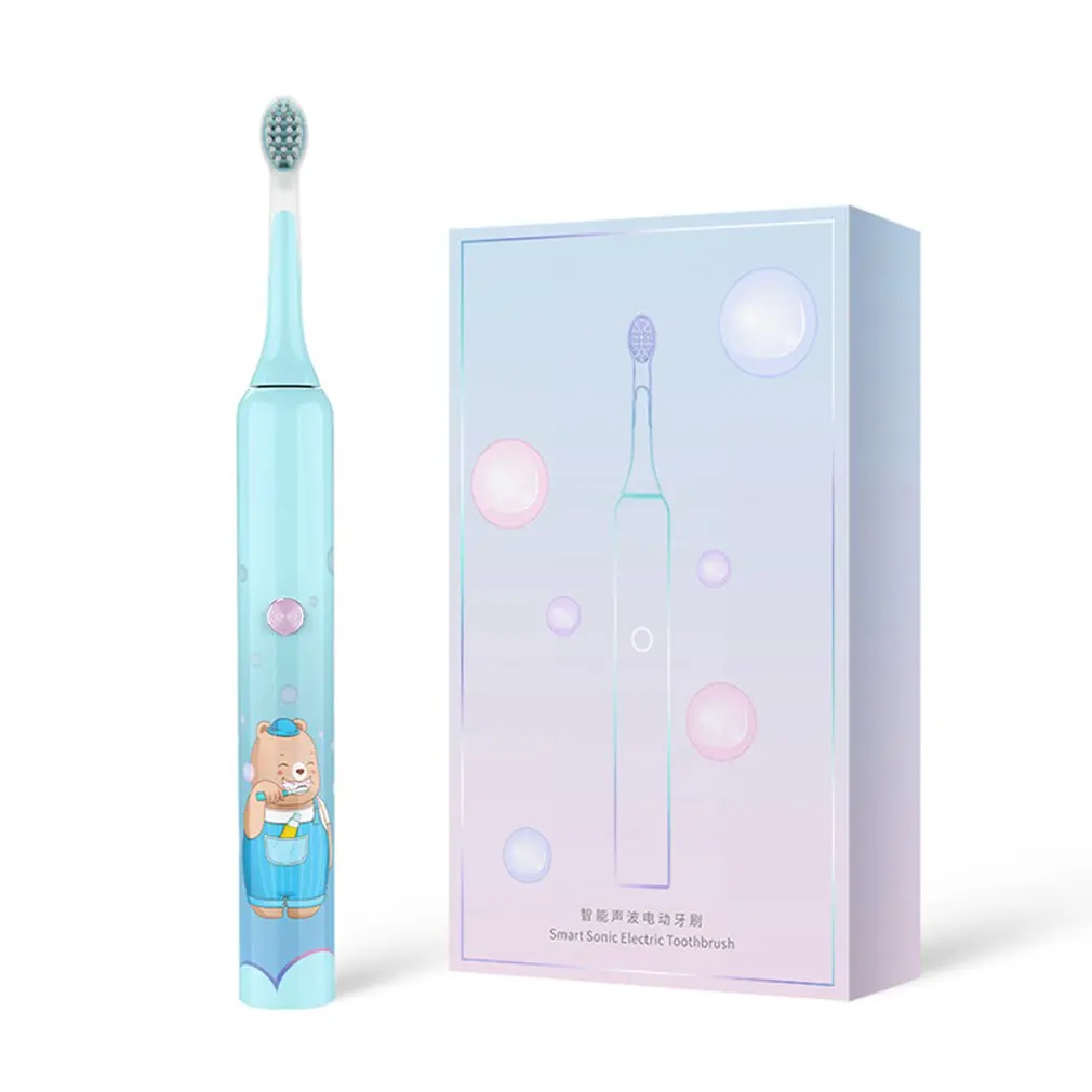 Sonic Electric Toothbrush Kids Tooth Brush Waterproof USB Rechargeable Replacement Brush Heads Children Oral Cleaning Tool
Sonic Electric Toothbrush Kids Tooth Brush Waterproof USB Rechargeable Replacement Brush Heads Children Oral Cleaning Tool