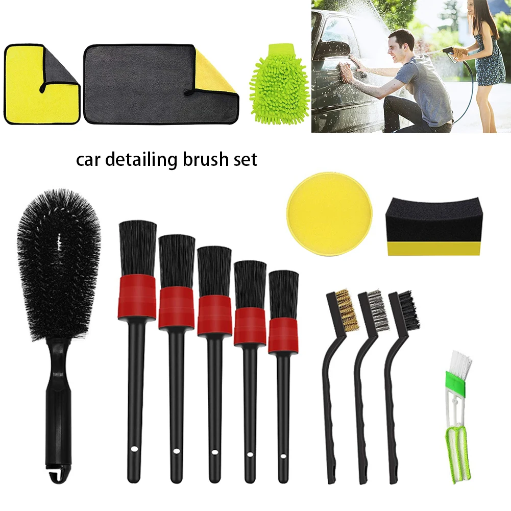 15pcs Soft Car Detailing Brush Set Auto Air Vent Carpet Multifunctional Wash Cleaning Interior Exterior Long Seat Tire Engine 
15pcs Soft Car Detailing Brush Set Auto Air Vent Carpet Multifunctional Wash Cleaning Interior Exterior Long Seat Tire Engine