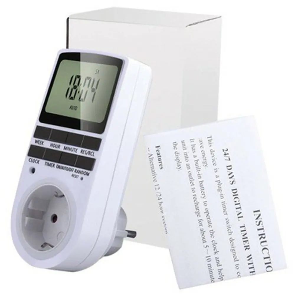 TM02 Big Screen Timer Socket Anti-theft Random Function Energy Saving Easy To Use Durable Timer Socket
TM02 Big Screen Timer Socket Anti-theft Random Function Energy Saving Easy To Use Durable Timer Socket