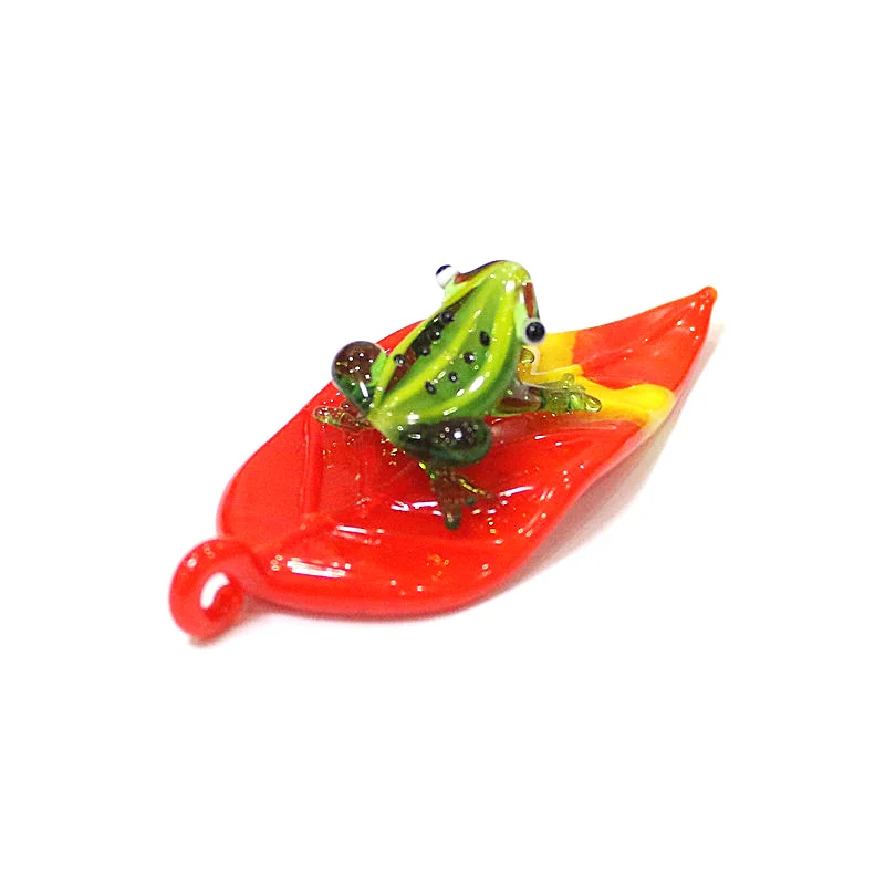 Hanging Red Glass Leaf Pendant With Creative Cute Frog Mini Figurines Ornament Accessories Home Fairy Garden Decoration Supplies
Hanging Red Glass Leaf Pendant With Creative Cute Frog Mini Figurines Ornament Accessories Home Fairy Garden Decoration Supplies