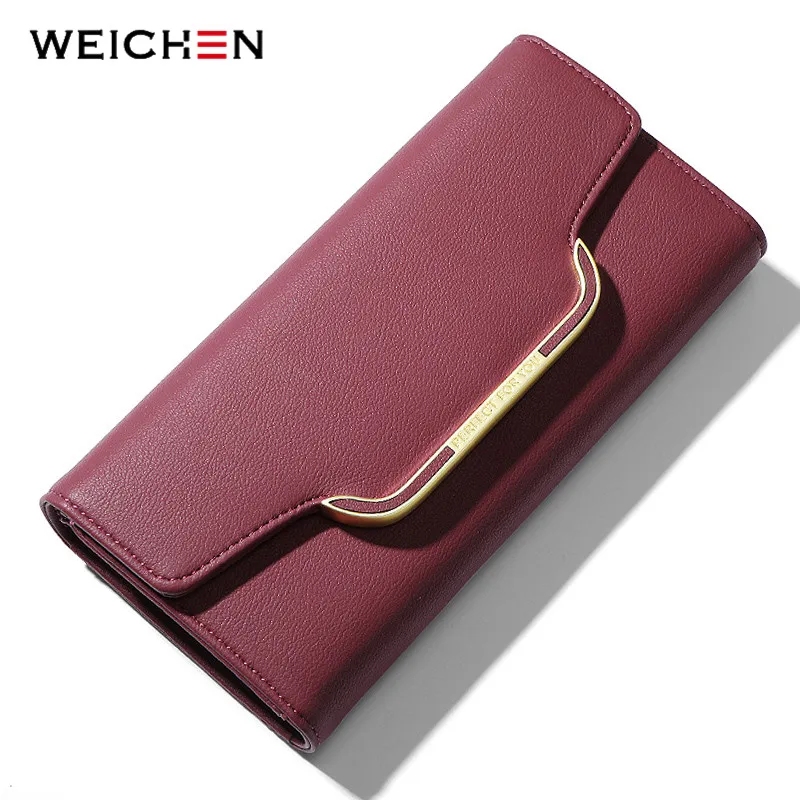 WEICHEN 2020 NEW Clutch Women Wallet Soft Leather Many Department Card Holder Phone Pocket Female Long Wallets Ladies Purse
WEICHEN 2020 NEW Clutch Women Wallet Soft Leather Many Department Card Holder Phone Pocket Female Long Wallets Ladies Purse