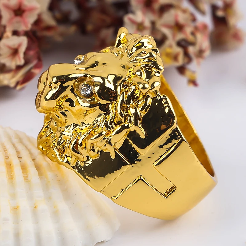 Gothic Exaggeration Ferocious Animal Ring For Men Punk Gold Color Lion Wolf Dragon Chunky Finger Ring Luxury Retro Jewelry Gift
Gothic Exaggeration Ferocious Animal Ring For Men Punk Gold Color Lion Wolf Dragon Chunky Finger Ring Luxury Retro Jewelry Gift