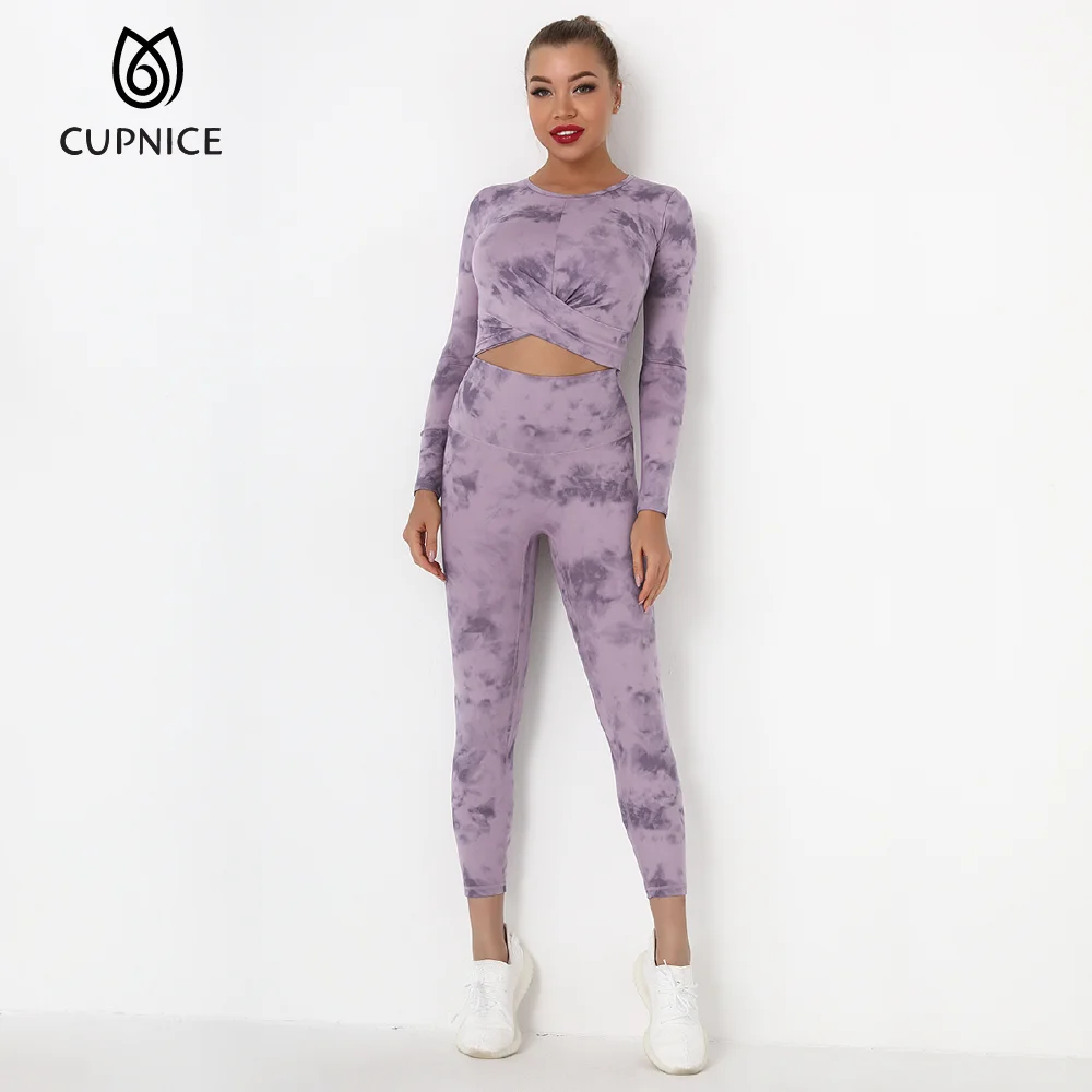 CUPNICE Exercise Sports Suit For Women Running High Waist Brushed Fitness Long Sleeved+Pants Workout Leggings 2Pcs
CUPNICE Exercise Sports Suit For Women Running High Waist Brushed Fitness Long Sleeved+Pants Workout Leggings 2Pcs