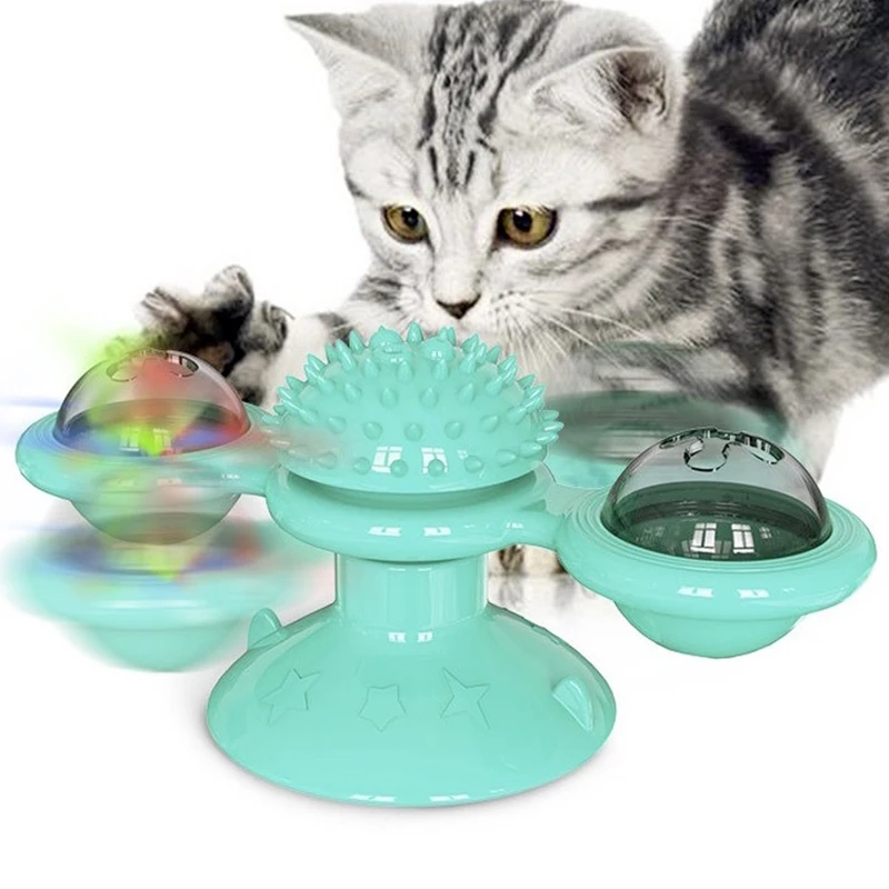 Pet Turnning Windmill Cat Toy Catnip Chew Cat Dog Toy Turntable Lighting Tickle Funny Molar Scratch Hair Brush Cats Sucker Toys
Pet Turnning Windmill Cat Toy Catnip Chew Cat Dog Toy Turntable Lighting Tickle Funny Molar Scratch Hair Brush Cats Sucker Toys