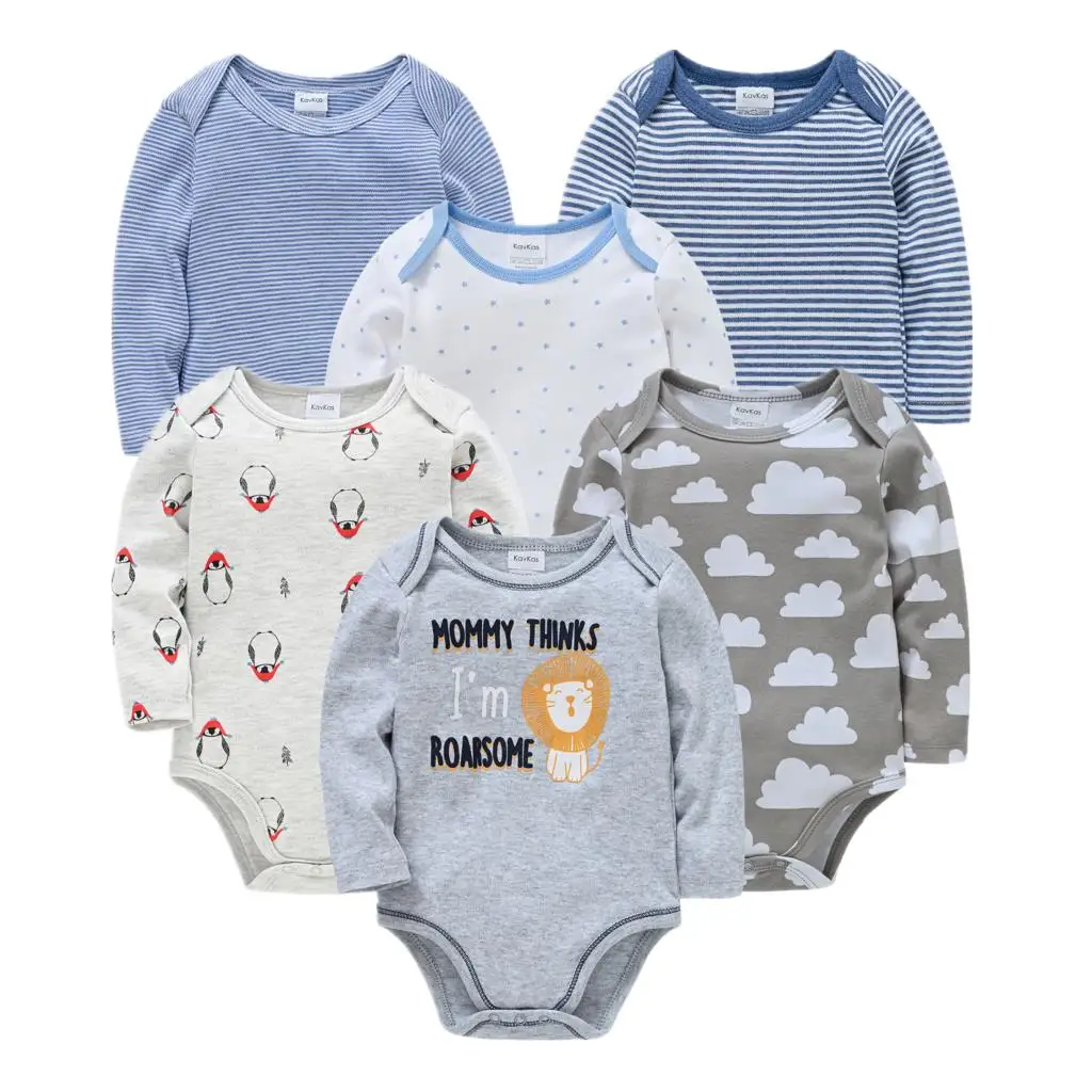 Autumn Winter Baby Boys Bodysuit 6PCS Newborn Girls Jumpsuit Long Sleeve 100%Cotton 0-12 Months Baby Clothes Unisex Roupas Bebe
Autumn Winter Baby Boys Bodysuit 6PCS Newborn Girls Jumpsuit Long Sleeve 100%Cotton 0-12 Months Baby Clothes Unisex Roupas Bebe
