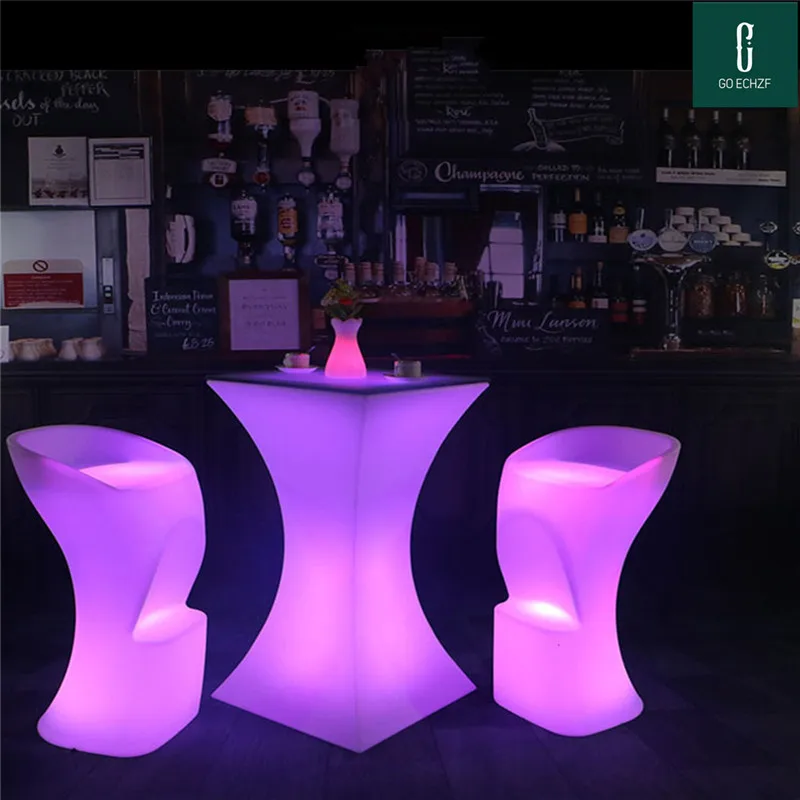 110CM Height LED Illuminated Cocktail Table Lighted Up Bar Tables Plastic Coffee Table Commercial Furniture Suppies
110CM Height LED Illuminated Cocktail Table Lighted Up Bar Tables Plastic Coffee Table Commercial Furniture Suppies