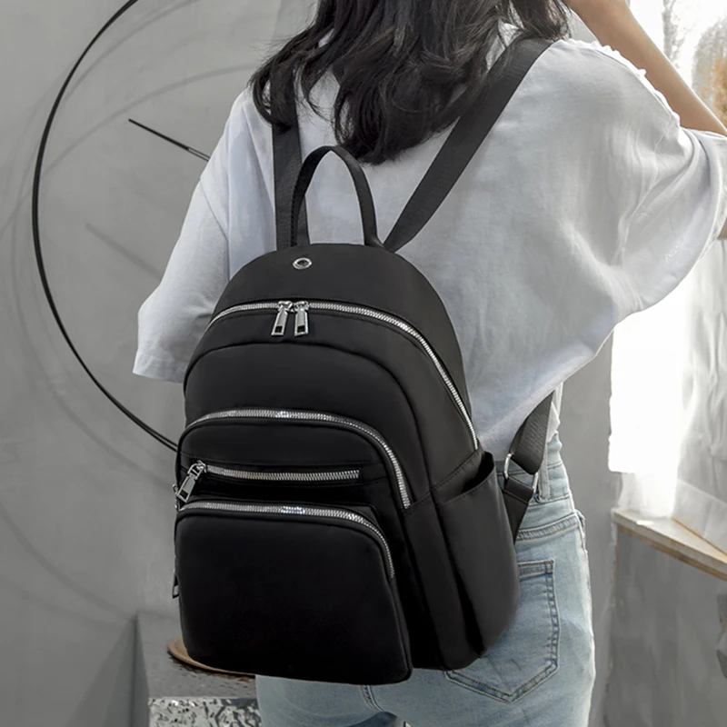 Модные женские рюкзаки SEETIC 2021, рюкзак с защитой от кражи и несколькими карманами, Женская водонепроницаемая школьная сумка, однотонная женс... 
Модные женские рюкзаки SEETIC 2021, рюкзак с защитой от кражи и несколькими карманами, Женская водонепроницаемая школьная сумка, однотонная женс...